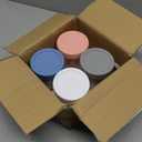 4 Pack Overnight Oats Containers with Lids and Spoons - DRKIO 16 Oz Glass Mason Jars for Overnight Oats Leak Proof Oatmeal Container Great for Cereal Fruit Vegetable Milk Salad Yogurt Meal Prep