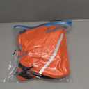 BRKURLEG Small Dog Winter Coat with Harness Built in, Orange Winter Dogs Jackets, Fullbody Dog Coat, Dogs Snowsuits Reflective Windproof Cold Weather Coats, Pet Warm Fleece Coats, M