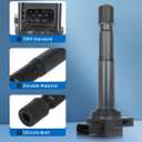 ECCPP 2 Ignition Coils with 4 Iridium Spark Plugs,UF408,coils packs,for mazda Miata 2001 2002 2003 2004 2005 L4 1.8L,UF408,50087,5C1208
