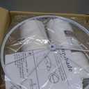 Set of 2 Pure White Linen Drum Lamp Shade 13" Top x 13" Bottom x 10" High (Spider) Contemporary Lamp Shades for Table Lamps & Bedside Lamps Replacement Lampshade - GO&SO - Assembly is Required