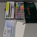 Artecho Watercolor Paint Set 50 Colors, Travel Watercolor Set with Watercolor Papers and Brushes, Ideal for Amateur Hobbyists, Painting Lovers and Artists