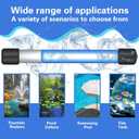 U-V Aquarium Clean Light Algae Removal LED Light Waterproof for Fish Tank Pond Aquarium (11W)