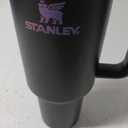 STANLEY Quencher H2.0 Tumbler with Handle and Straw 40 oz | Flowstate 3-Position Lid | Cup Holder Compatible for Travel | Insulated Stainless Steel Cup | BPA-Free | Black Chroma