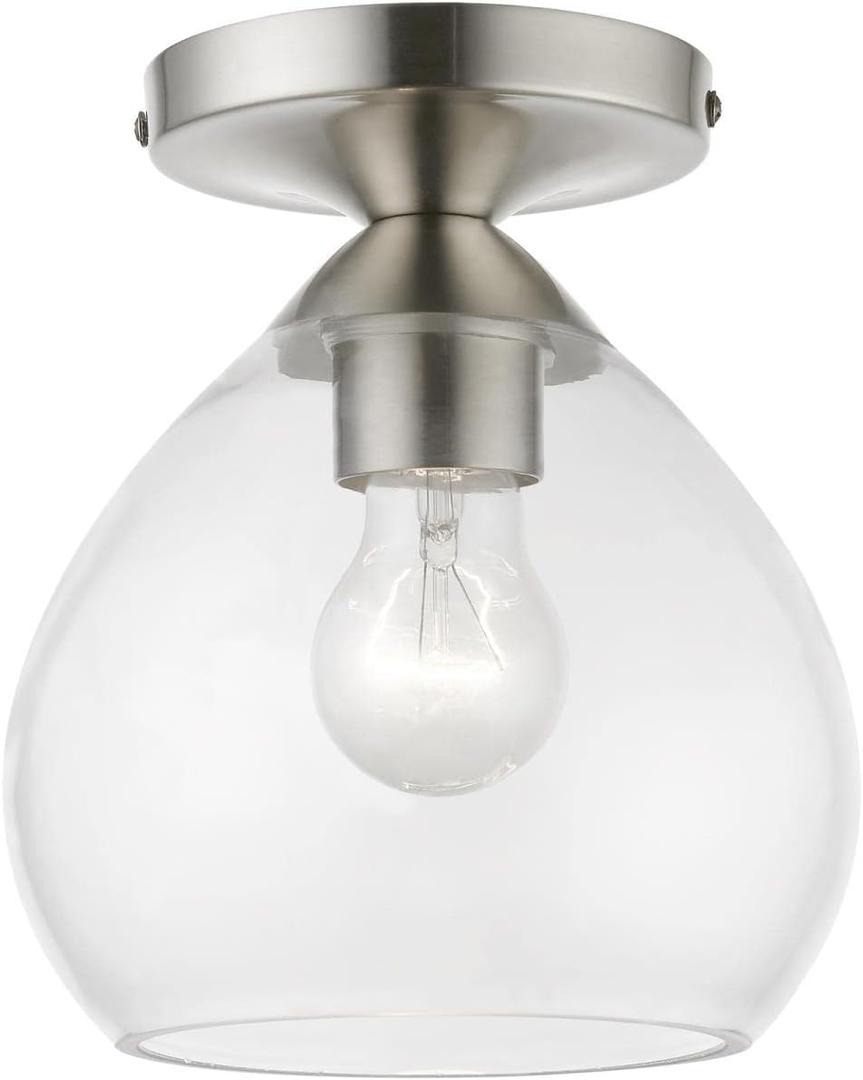 Livex Lighting, 46500-91, Catania, Semi-Flush, Brushed Nickel