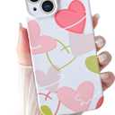 Yeddabox Compatible for iPhone 13 Case Cute Heart Phone Case Full Camera Protection Soft TPU Shockproof Cover for Women Girls - Colorful 4