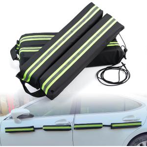 (2025  Version) Dent Prevent Car Door Dent Protector | Removable Soft Cushion Magnetic Door Guards for Cars | Prevents Dents, Scratches & Dings, Pack of 4