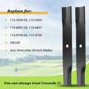 115-5059-03 mower blades Replace toro 115-5059-03 79016P 110-6837-03 112-9759-03 Blades, Compatible with toro timecutter 50 inch blades, toro ss5000 blade, toro mx5060, 75755, 50 inch zero turn blade