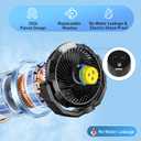 2026 Misting Fan, Portable Outdoor Fan with Oscillation, 80 Oscillating Fan with Remote, 3-Speed Leak-Proof Water Mist Fan with Dual Nozzles for Patio, Camping, Garage, RV - Ideal Summer Gift