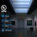 TORCHSTAR 12-Pack Red Letter LED Exit Sign with Battery Backup, Black