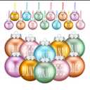 Vinsot 12 Pieces Spring Hanging Ornaments Plastic Egg Decorations Decorative Easter Ball Ornaments Bunny Chick Spring Hanging Baubles for Home Tree Party Decor