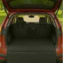 fidozen Universal Cargo Liner for SUV Waterproof Dog Trunk Mat, Non-Slip Back Seat Protector, Car Bed Cover, Pet Barrier, Rear Liner Accessories for Trucks & Sedans, Universal Fit Trunk Cover