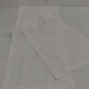 ZeeMart Linen Textured Border Table Runner, 14 x 72 Inch White, Farmhouse Style White Table Runners 72 Inches Long, Easy Care Everyday Polyester Table Runner