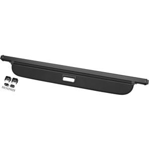 Motoforti Car Trunk Retractable Cargo Cover for Jeep Compass 2017-2024 Aluminum Alloy Canvas Gloss Black