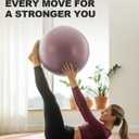 Trideer Exercise Ball Yoga Ball,Office Seating & Balance Ball Chair, Stability Ball for Pilates, Physical Therapy,Core Training & Balance Improvement & Stretching, Size: L(23-26ines/58-65cm)