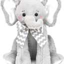 Bearington Baby Lil' Spout Lullaby Animated Musical Plush Stuffed Animal Gray Elephant 13" (13" Lil' Spout)