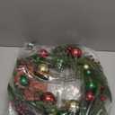 Christmas Wreath 26 Inch for Front Door, Large Artificial Pine Wreath with Red Green Gold Ornaments, Berries & Plaid Bow  Holiday Decoration for Home, Wall & Fireplace