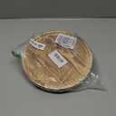 Decorative Round Wood Tray for Bathroom Counter Kitchen Decor Trays Wooden Riser Small Coffee Dining Table Tray Vanity Bathroom Sink Accessories for Soap Perfume Trays Countertop Candle Pedestal Stand