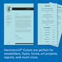 Hammermill Colored Paper, 24 lb Blue Printer Paper, 8.5 x 11 - Made in the USA, Pastel Paper, 103671R-1 Ream (500 Sheets)