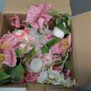 Peonies Artificial Flowers in Vase, Pink Flowers Artificial with Faux Water, Silk Peonies Artificial Flowers Arrangements Indoor Realistic Fake Flowers for Table Wedding Party Home Decor
