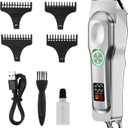 DONGYIN Mini Cordless Hair Clippers for Men, Small Size Professional Clippers and Trimmers Set, Electric Hair Trimmer for Men with Led Display.