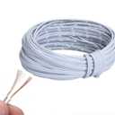 20m(66ft) 20AWG 2Pin Extension Cable for Single Color LED Strip Ribbon Lights 3528 5050, 2 Wire 20-Gauge Parallel Wire