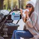 Swanoo Stroller Caddy Organizer With Cup Holder, Non-Slip Straps, Bag for Phone, Pet Accessories, Universal Fits Uppababy Vista v2 Wonderfold Wagon, Doona and More