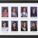 Pearhead School Years Graduation Frame, K-12 Photo Collage Picture Frame, Kindergarten to 12th Grade Keepsake, Graduation Party Decor, 13 Photo Wall Display, Black, One Size