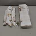 2Pcs Wooden Rustic Cupcake Stand for 24 Cupcakes, Stepped Wood Display Stand for Weddings, Tiered Party Table Display Riser for Food , Dessert, Cookie, Decor, Craft Show, White