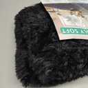 Soft Runner Rugs for Bedroom, Black 2x6 Area Rugs Fluffy Rug Shag Area Rug Carpet, Bedside Rug for Living Room Bedroom Kids Room Home Decor