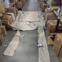gazebo canopy replacement cover . The light beige/ sand color,silver inner lining. Frame Size 11×11 ft