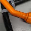 Electric Fuel Transfer Pump, 3GPM Portable Fluid Transfer Siphon Pump with Oil Pipeline, Battery Gas Pumps with Adjustable Flow Control Nozzle for Car/RV(Pink)