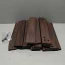 VASAGLE Blanket Ladder Decorative Farmhouse for The Living Room, 5-Tier Ladder Shelf, Ladder Rack for Storage and Decor, Maroon Brown ULLS018T51 (3"D x 17.2"W x 63"H)