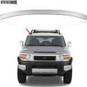 Duolctram Front Windshield Molding w/Side Clips White Upper Top Windshield Reveal Molding Compatible with 2007-2014 Toyota FJ Cruiser 75503-35060-A0 75503-35010