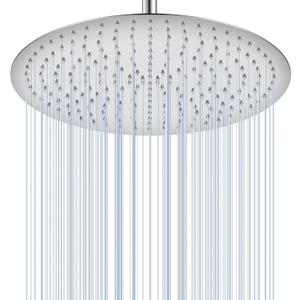 16 inch Ceiling Round Rain Shower Head Brushed Nickel - All Metal Stainless Steel 304, Full Body Round Rainfall Shower with 230 Silicone Nozzles