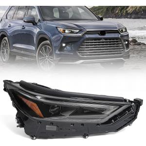 Huray Headlight for Toyota Grand Highlander Limited/Platinum 2024 2025 RH | Headlamp Assembly w/LED DRL Head Light Replacement for 811100E770 Right Passenger Side