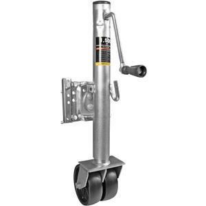 Big RED ATR39002R-1 Torin Boat Trailer Jack with Dual Wheel: Heavy Duty Swing-Back Bolt-On Trailer Jack, 3/4 Ton (1,500 lb.) Capacity