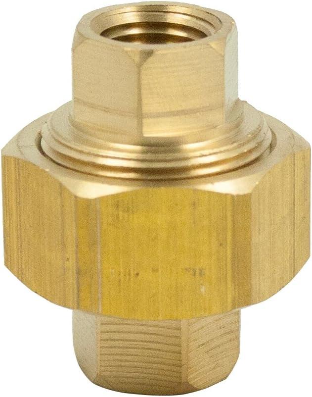 Vis Brass Pipe Fitting, Union, 3/8" NPT Female x 3/8" NPT Female, 3250 (3250CC, 1pcs)