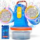 Rechargeable Bubble Machine for Kids, 180 Rotation 12,000+ Big Bubbles Per Minute, Boy Birthday Gift, Outdoor Toys Games & Activities, Easter Gifts for Toddlers, Boys & Girls Age 3,4,5,6,8+ Year Old