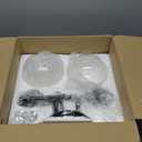 Emak 2-Light Black Bathroom Light Fixtures Over Mirror, Globe Bathroom Vanity Lights with Clear Glass Shade, VL114-BKL-2