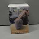 JefDiee Inflatable Foot Rest Pillow, Kids Airplane Bed, Adjustable 3 Layers Height Leg Rest Pillow, Airplane Travel Essentials Great for Office, Home, Trains, Cars (Grey)