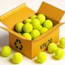 VIV 30 Pack Tennis Balls Bulk, Advanced Practice Pressure Ball Bouncing 53in High Durable; Official Size 2.5 in Pet Dog Balls, Tougher Tennis Ball for Dogs; Bulk Tennis Ball Training Machine, Walkers