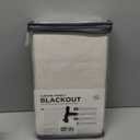 100% Blackout Shield Linen Blackout Curtains for Bedroom 108 Inches Long, Back Tab/Rod Pocket Living Room Drapes, Thermal Insulated Blackout Curtains 2 Panels Set, 50" W x 108" L,Cream