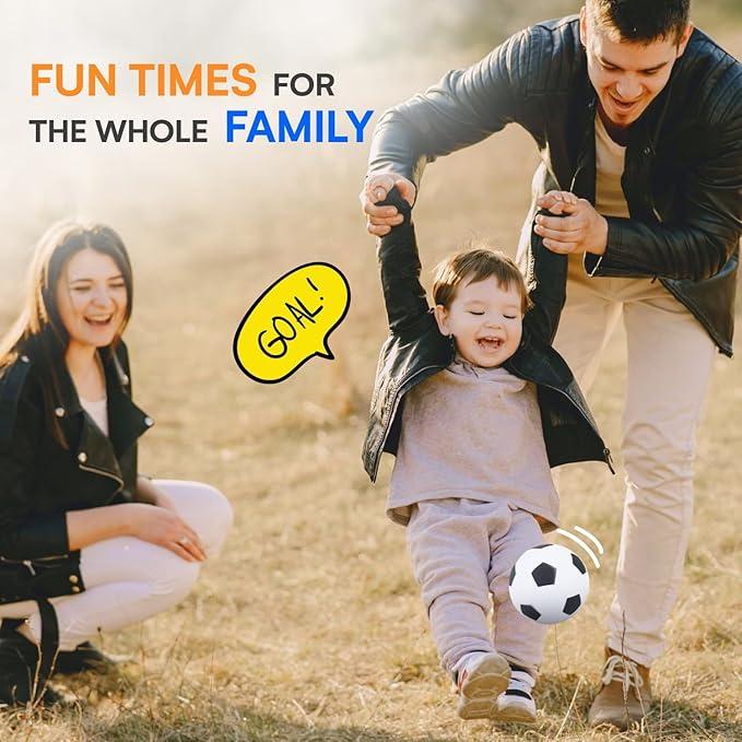 Neliblu Set of 3 Foam Balls for Kids - Toddler Toys Set with Soccer, Football, , and Tennis - Soft Indoor and Outdoor Baby Balls for Toddlers - Kids Outdoor Toys for Active Play