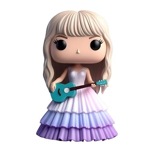 Cute Singer Star Doll Epoxy Resin Fashion Doll Singing Modeling, Charms Cartoon Style,The Best Gift for Music Fans and Friends (#3)