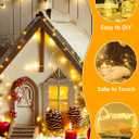 66Ft 200 LED Fairy Lights Plug in, Waterproof String Lights Outdoor & Indoor 8 Modes Christmas Light Bedroom Decor, Timer Twinkle Lights for Girl's Room Garden Party Christmas Decorations (Warm White)