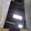 Mirror Full Length, Upgraded Body Wall Mirrors with Shatter-Proof Glass, Floor Standing, Hanging or Leaning, Tall Mirror with Stand Aluminum Alloy Frame for Bedroom (59"L x 16"W, Black)