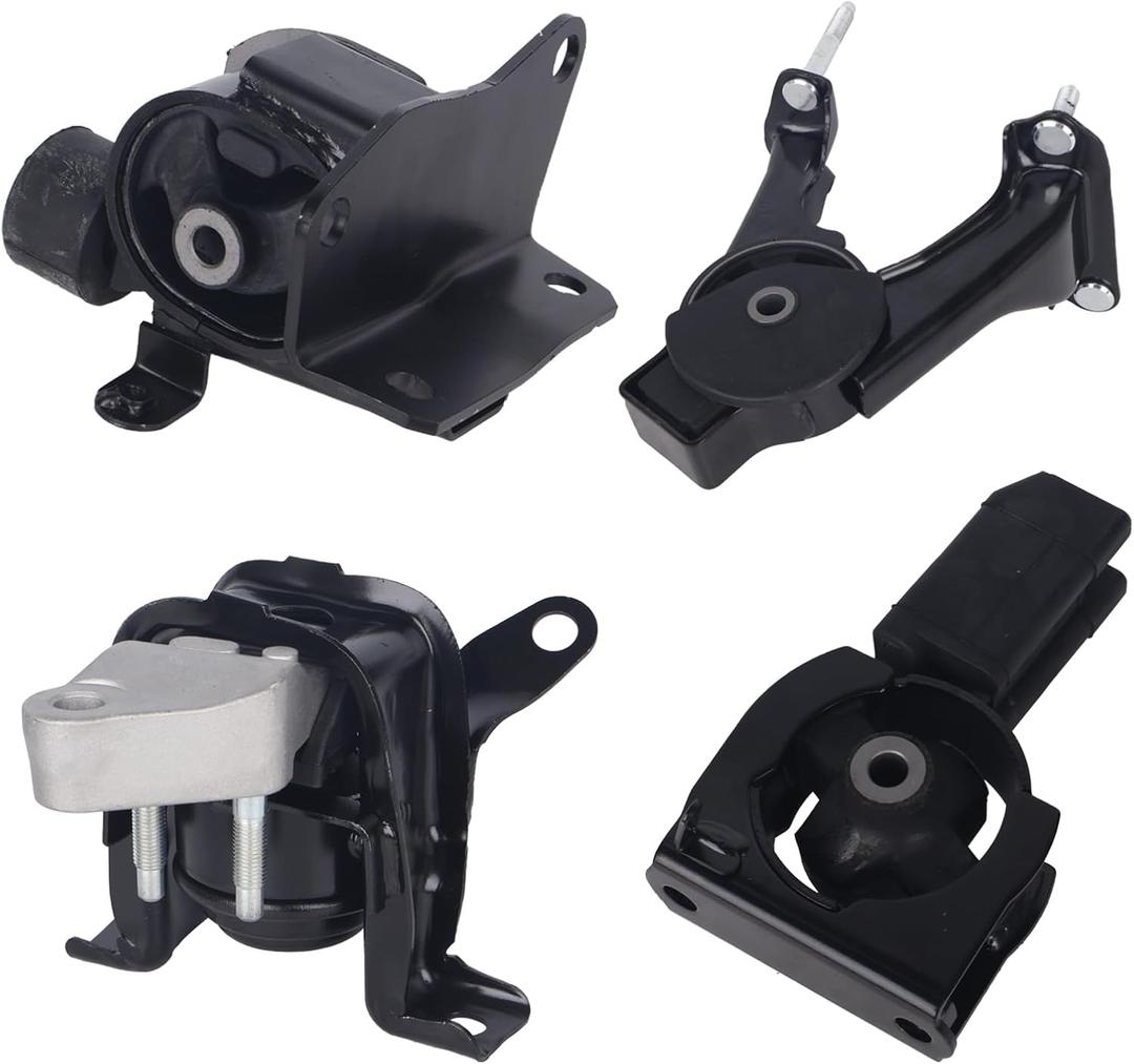 KUSATEC 4PCS Engine Motor Mount and Transmission Mount Set Compatible with 2003 2004 2005 2006 2007 2008 Pontiac Vibe; Toyota Corolla Matrix, Replacement for A4218 A62063 A4221 A4230