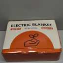 Electric Blanket Twin Heated Blanket 62''X84'' with 5 Heating Levels & 10 Hours Auto Off, ETL & FCC Certification Sherpa Heating Blanket for Home Office Use, Machine Washable, Great Gift(Navy Blue)