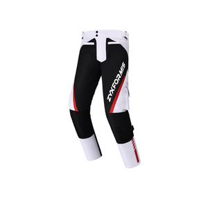 Motorcycle Pants for Men, Waterproof Windproof Motorbike Riding Gear Pants with Removable Armor for All Season White 2XL