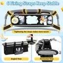 Double Stroller Organizer for Bob Duallie Jogger City Mini GT2 and Jeep, Double Baby Stroller Caddy Accessories with 2 Cooler Pockets, Heavy Duty Parent Double Jogging Stroller Organizer (Empty Bag)